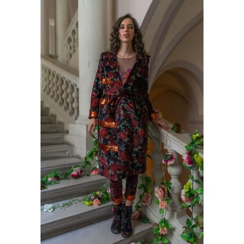 Romani Coat - Velvet Rose