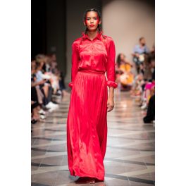 Romani Maxi Skirt - Red