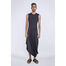 Romani Unisex Asymmetric Maxidress