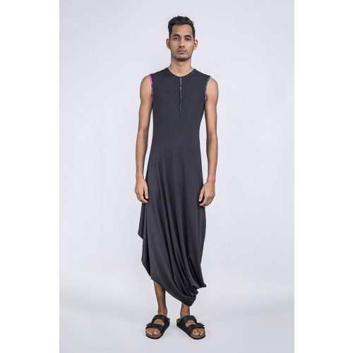 Romani Unisex Asymmetric Maxidress