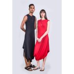 Romani Unisex Asymmetric Mididress